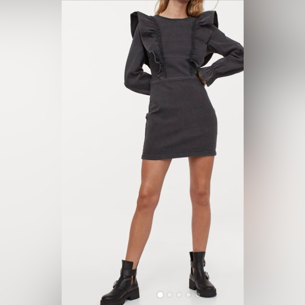 H&M Gray Pencil Mini Skirt for Work